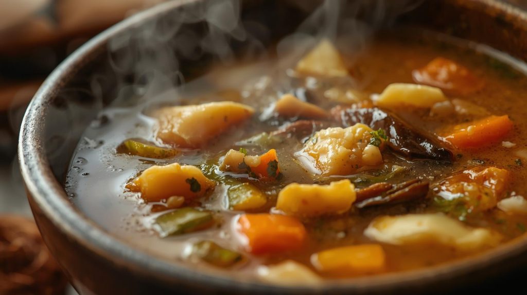 暖かいカレースープの画像